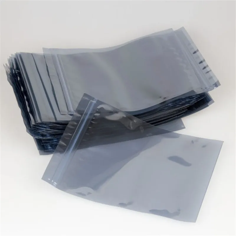 Customized Plastic ESD shielding zip lock Bag Electronic Components Storage ESD Bags