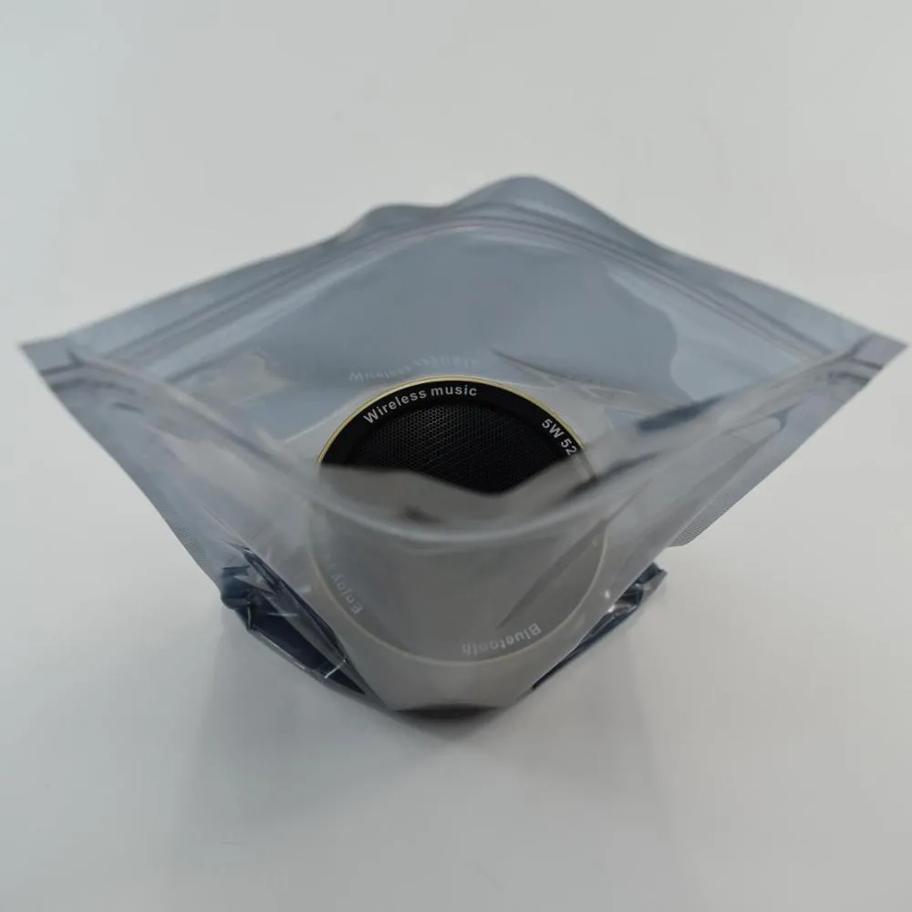 Aluminium Plastic Anti Static Ziplock Esd Shielding Electronic Antistatic Packaging Bag With Zip