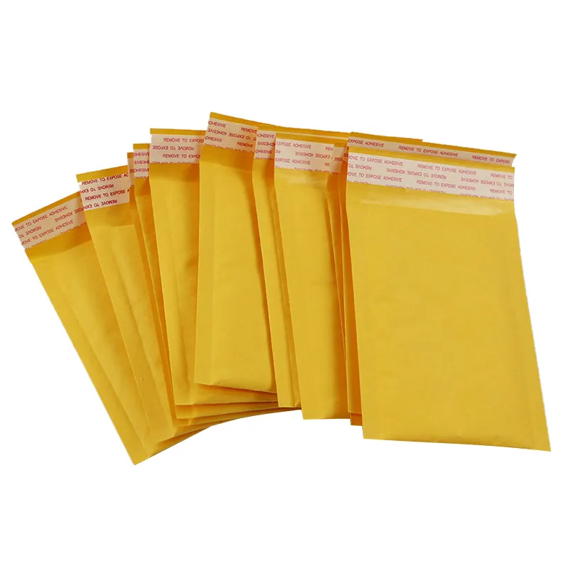 Wholesale Strong Adhesive Kraft Bubble Mailer Padded Envelope Bubble wrap bags Customized size