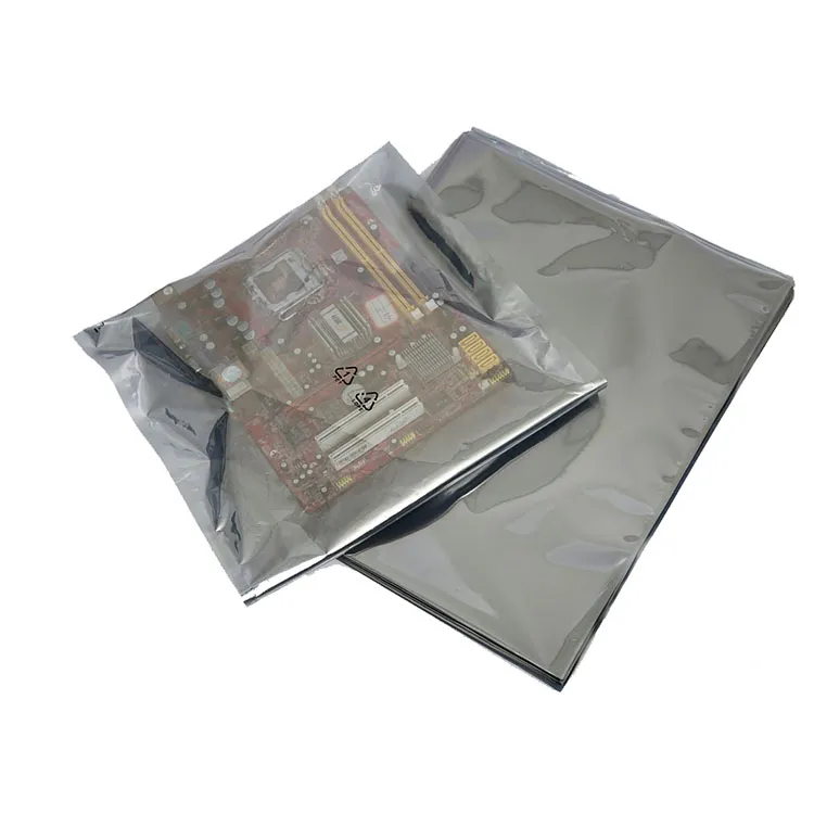 Ziplock or heat seal Static barrier bag ESD shielding bag/ flat or stand-up bag for packaging electronic devices