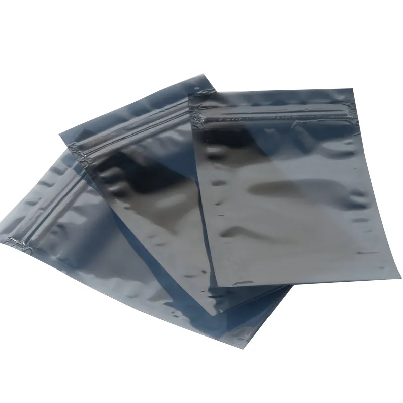 Customized Plastic ESD shielding zip lock Bag Electronic Components Storage ESD Bags